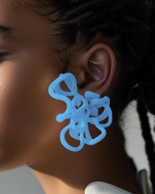 Celestial Loops Sculptural Statement Earrings