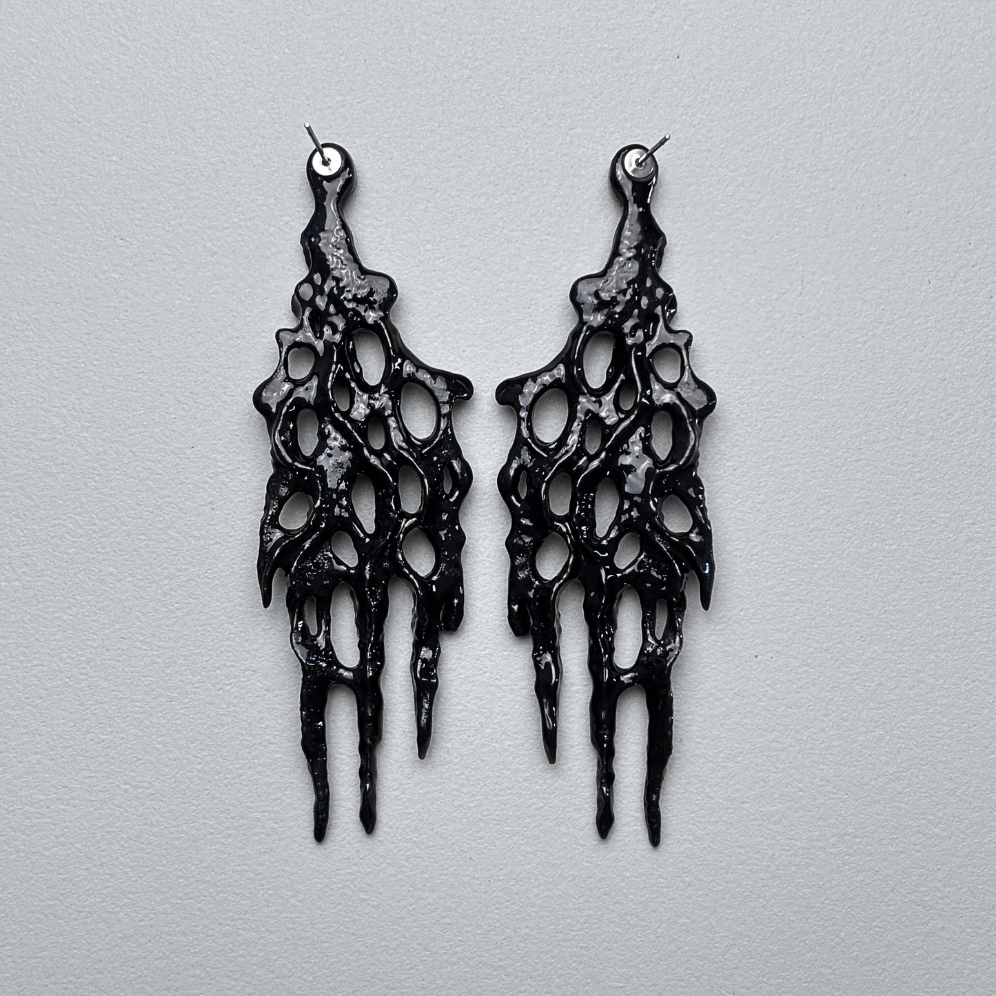 Gothic Statement Web Earrings
