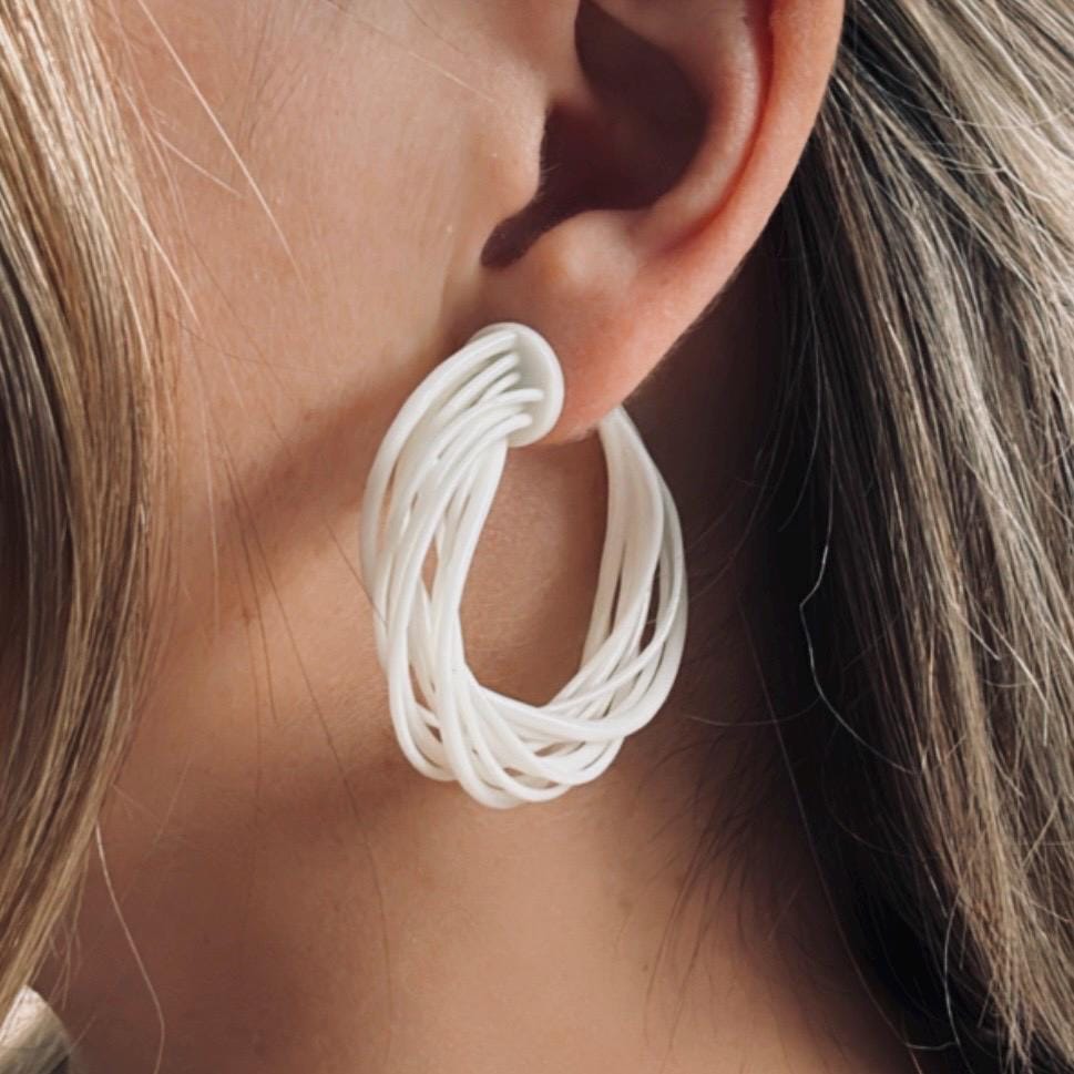 Statement Light Earrings, Eclipse Hoops | Unique Mother's day gift