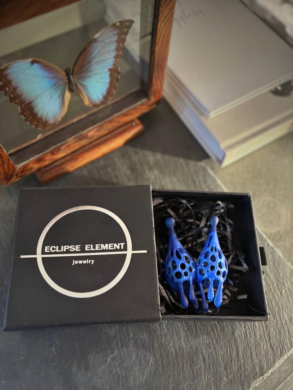 Statement Vimpire Kiss Drop Earrings, Unique Mother's day gift | Funky Sculptural Earrings
