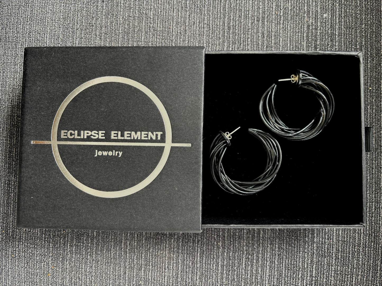 Statement Light Earrings, Eclipse Hoops | Unique Mother's day gift