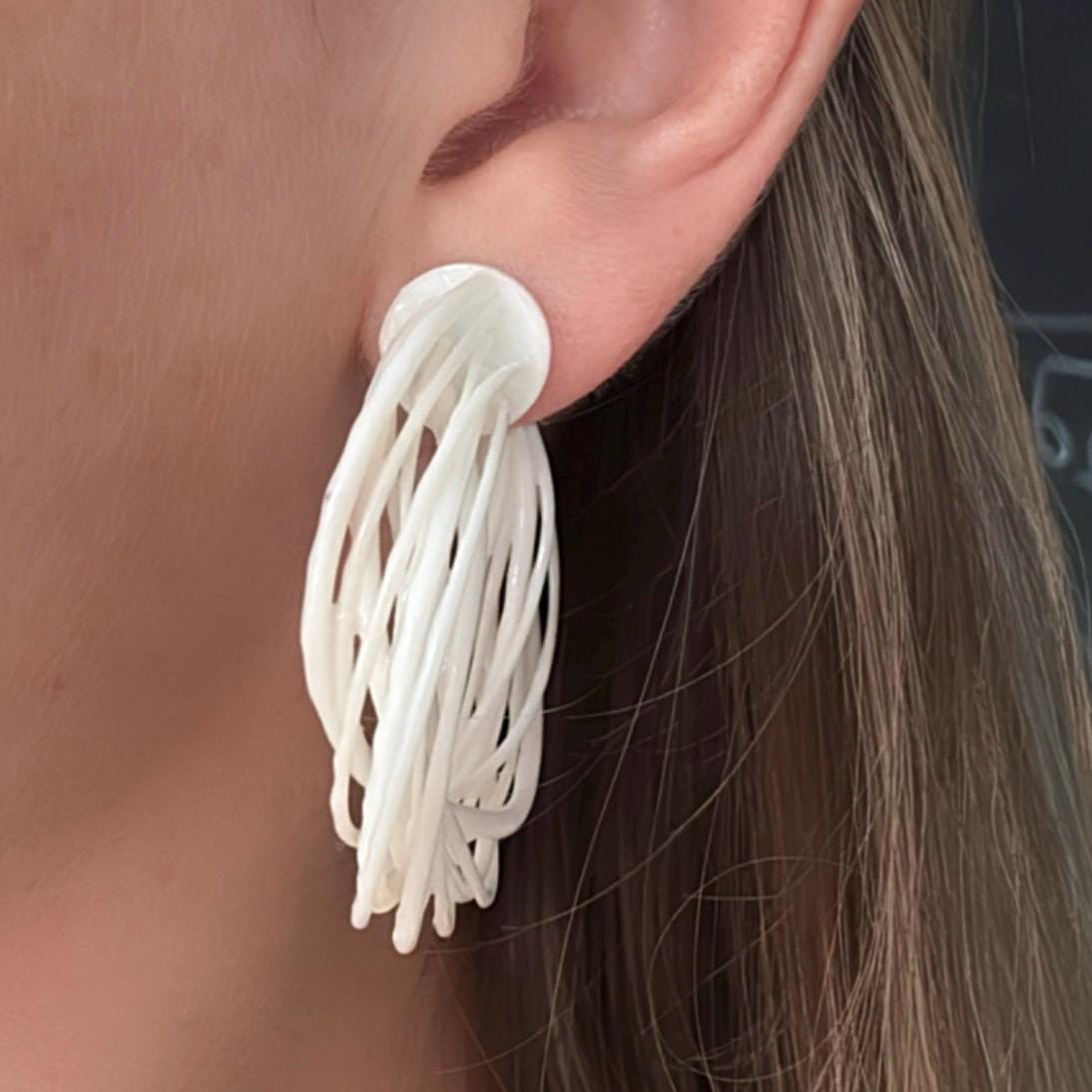 Statement Light Earrings, Eclipse Hoops | Unique Mother's day gift