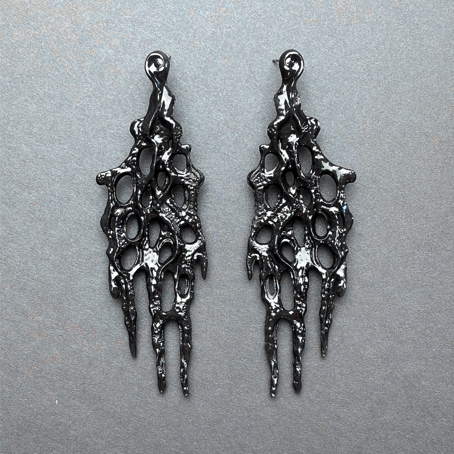 Gothic Statement Web Earrings