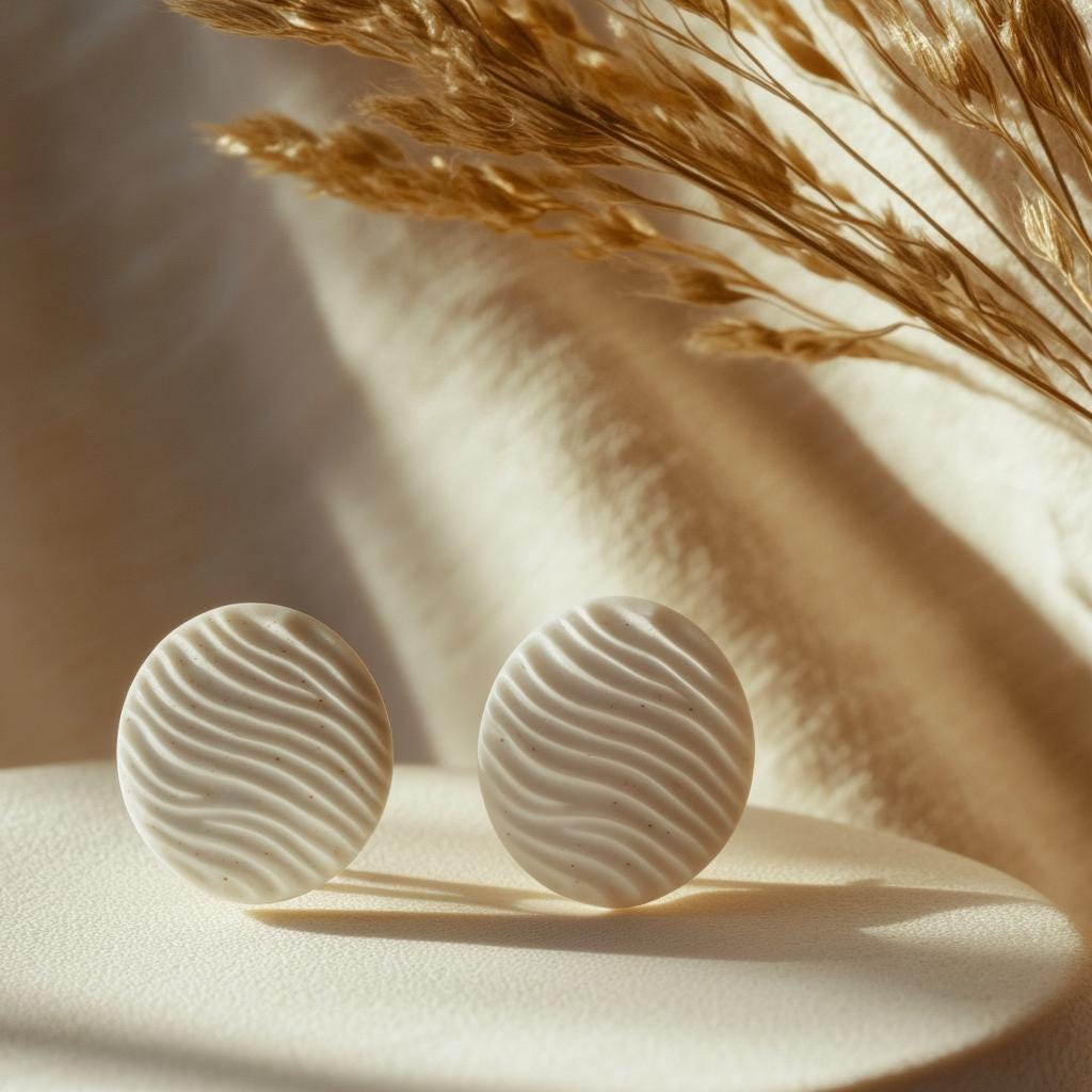 White Statement Earrings | Beach | Mother's Day Gift