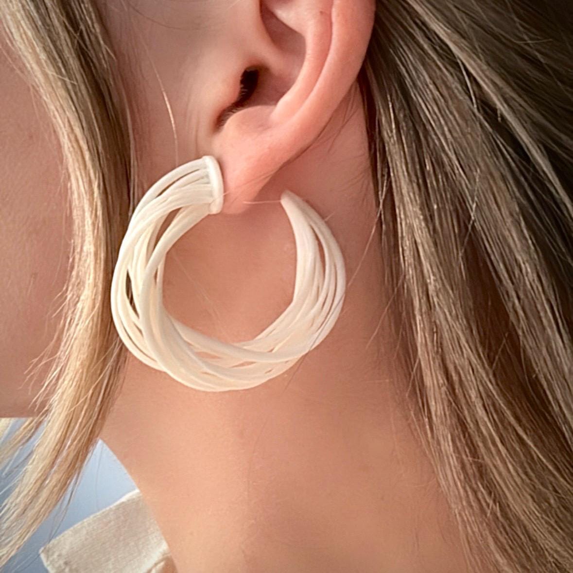 Statement Light Earrings, Eclipse Hoops | Unique Mother's day gift