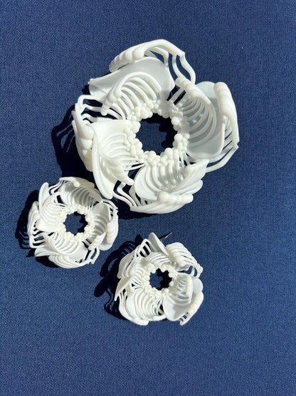 Flower Sculptural Minimalist Earrings