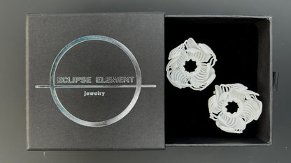 Flower Sculptural Minimalist Earrings