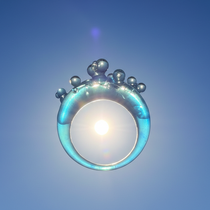 Blue Bubble Ring | Sculptural Chunky Ring | Made in Canada