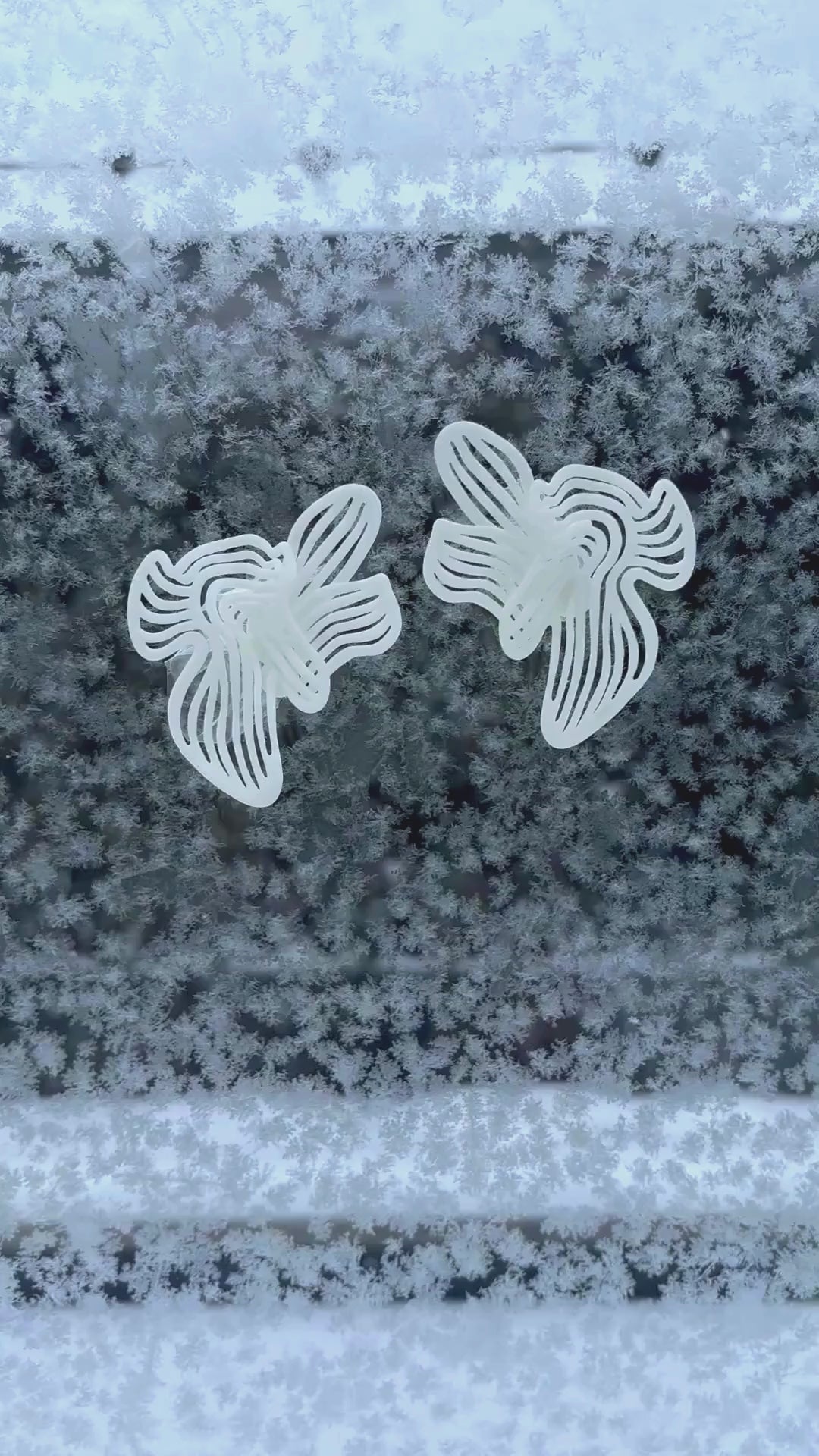 3d printed white earrings